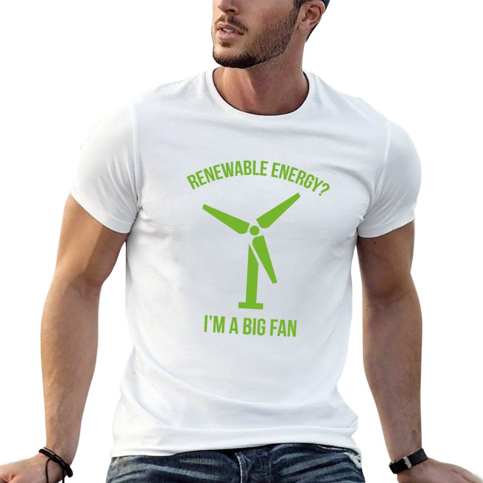 Renewable Energy In China - Yenilenebilir Enerji Tişörtü Klasik Baskı Kısa